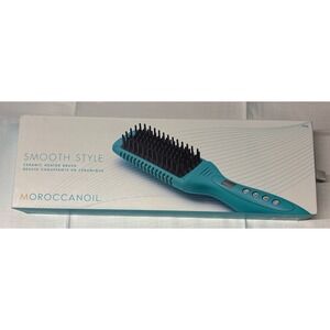 Moroccanoil Smooth Style Ceramic Heated Brush- New, Sealed!